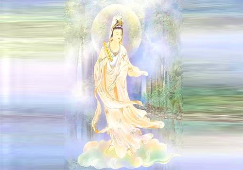 三十年唯诵观音普门品,天乐天花祥瑞感应