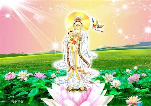 患有先天性脑瘫的孩子得到观世音菩萨慈悲加持