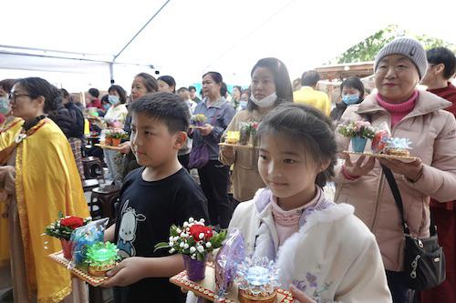 大年初一圣迹寺举办新春祈福法会