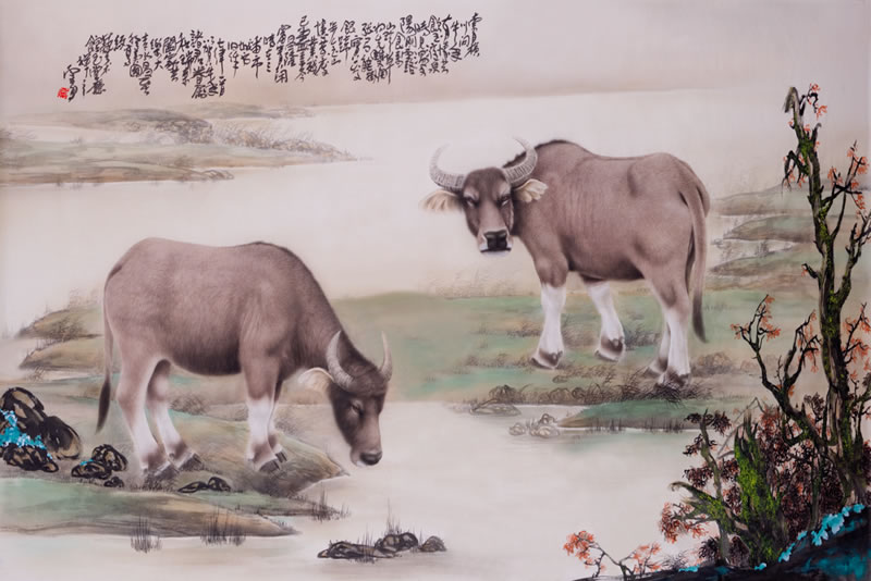 第三世多杰羌佛工巧明展显之中国画