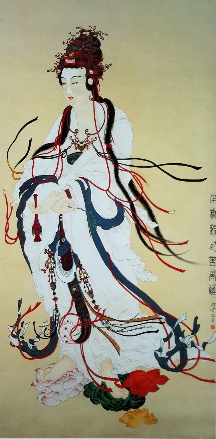 第三世多杰羌佛工巧明展显之中国画