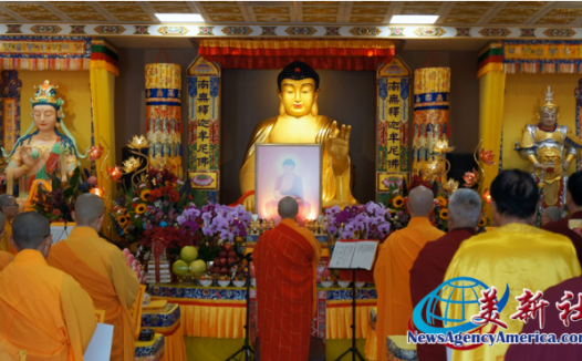 圣蹟寺恭迎南无阿弥陀佛佛诞 梵唄声声祈愿世界和平